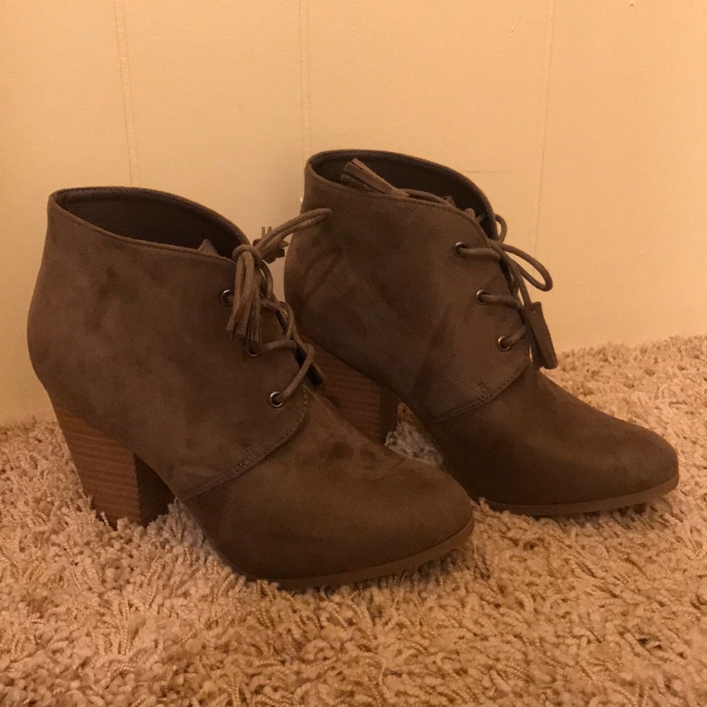 Faux Suede Booties